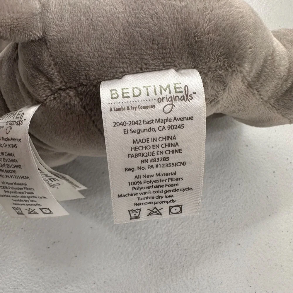 Bedtime Originals Humphrey‎ Elephant Plush Gray 9